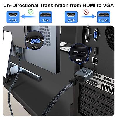  Moread HDMI to VGA, Gold-Plated HDMI to VGA Adapter