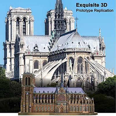 Piececool 3D Metal Puzzles for Adults and Teens, Notre Dame De Paris Church  Metal Model Kit, Challenge French Cathedral Brain Teaser Architecture  Building Blocks Puzzle, 382 Pcs : : Toys & Games