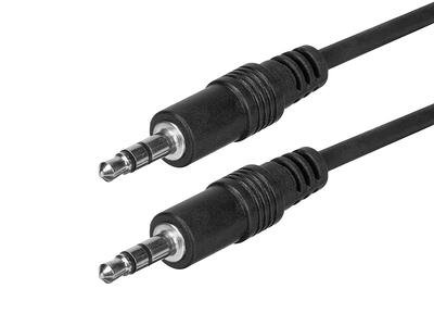 Monoprice 12ft 3.5mm Stereo Plug/Plug M/M Cable - Black - Yahoo Shopping