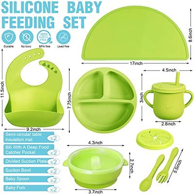 Mimorou 16 Pack Baby Feeding Supplies Set Silicone Baby Led