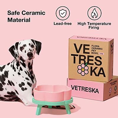 VETRESKA Elevated Dog Bowl Raised Ceramic Cat Dog Bowls Large  Breed,Non-Slip Cat Bowl Dog Food/Water Bowl Dog Feeding Station Dishes for  Medium Small Dogs with Dog Bowl Stand, Medium - Yahoo Shopping