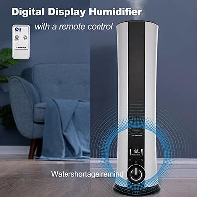 Oraimo Humidifiers for Bedroom Large Room Top Fill Cool and Warm Mist BLACK