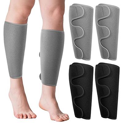 Chivao 2 Pairs Calf Brace Adjustable Shin Splint Support Lower Leg  Compression Wrap Calf Sleeves for Men Women Pain Relief, Increases  Circulation Reduces, Muscle Swelling(Gray, Black) - Yahoo Shopping