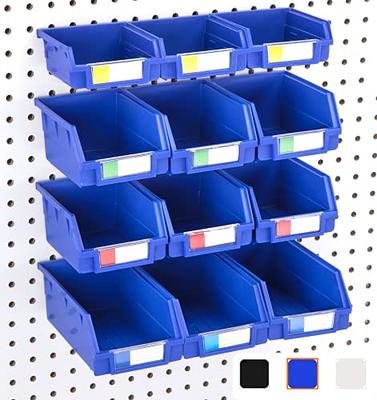 Plastic Pegboard Bins - Wall Storage Stackable Hanging Bins - Wall Control