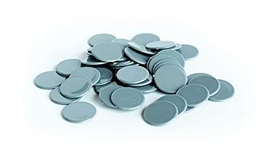  Plastic Counters: Blue Color Gaming Tokens (Hard Colored  Plastic Coins, Markers and Discs for Bingo Chips, Tiddly Winks, Checkers,  and Other Board Game Playing Pieces)