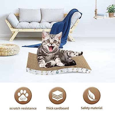 Cardboard Scratcher Pad, 2 Pcs Cat Scratchers for Indoor Cats Grinding Claw  and Tooth Board Cat Scratcher Cardboard Cat Scratching Board - Yahoo  Shopping