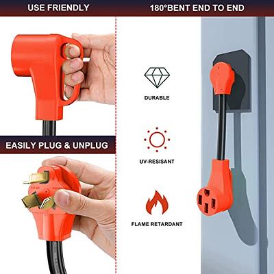 Acteam NEMA 10-30P to 14-50R EV Charger Adapter Cord, 30 AMP Dryer to 50  AMP EV/RV Conversion Adapter for Level 2 EV Charging NEMA 14-50 Adapter  Compatible with Tesla - Yahoo Shopping