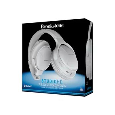 Brookstone Studio Hd Wireless Headphones White Yahoo Shopping