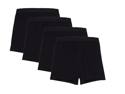 Hanes Premium Men's 4pk Knit Boxers - Blue/Black S