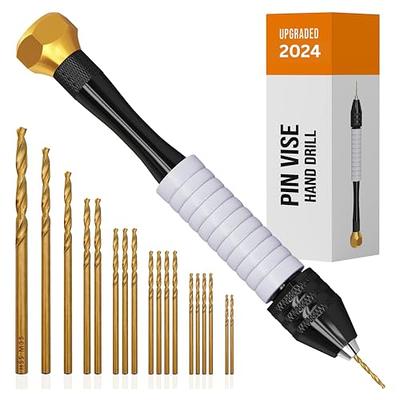 GDFYMI Pin Vise Hand Drill, 48Pcs Micro Drill Bit Set, Mini Hand Drill for  Jewelry Making, Manual Drill Rotary Tool, Jewelry Drill for Stones and  Crystals, for Resin, Plastic, Crafts, Wood(0.5-3.0mm) 