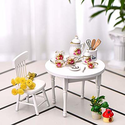 Dollhouse Miniature Flowers in Vase Dollhouse Living Room Decoration 1 12Th  Scale Cute Flower With For Dolls House - Yahoo Shopping