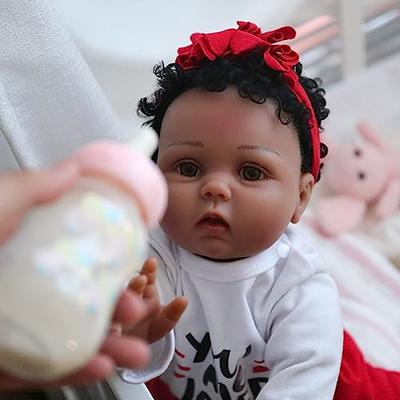 CHAREX Reborn Baby Dolls Black Girl, 22 Inches Realistic Baby Dolls That  Look Real, Lifelike Vinyl