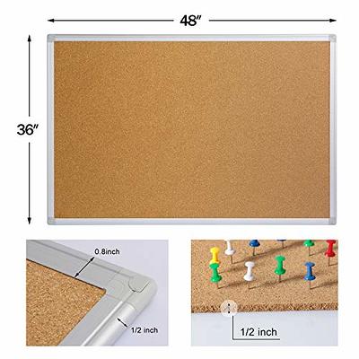 DECORITA Large Office Cork Board Alternative - 47x35 12 Pack Felt Wall  Tiles with Safe Removable Adhesive, Cork Boards for Walls Office Pin Board  Tack Board Cork Board 48 x 36 –