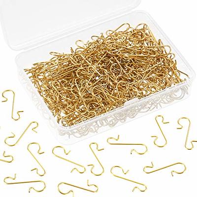 200pcs Christmas Ornament Hooks, 2.4x0.5 inch C Shaped Christmas