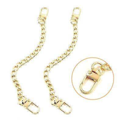 HEEHEE 55.1 Mini Purse Chain Strap Delightful Extending Durable DIY Metal Lantern Chains Replacement Straps with Buckles Wide 6mm Gold 1 Pcs for