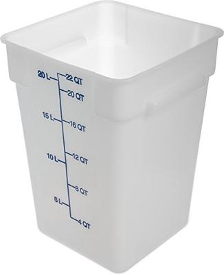 Lavex 35 Gallon Gray Square Trash Can