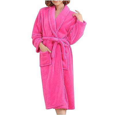 Womens Robes Long Plush Unisex Mens Bath Robes for Women After Shower Towel  Bathrobe Shower Robe