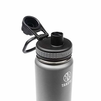 Takeya Originals Vacuum Insulated Stainless Steel Water Bottle, 24 oz,  Graphite