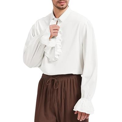 Bpurb Renaissance Poet Shirt Medieval Pirate Steampunk Colonial Gothic Shirt Costume