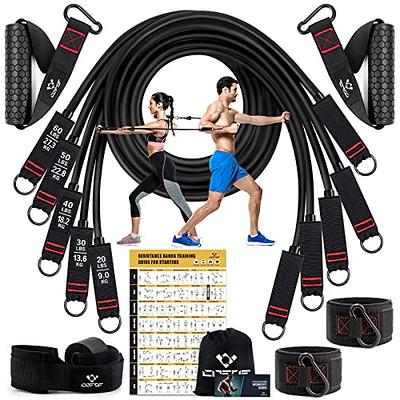 NYPOT- Workout Bow & Portable Home Gym Equipment - Resistance Bands with  Bar for Home Workout Equipment Men & Women All in One Gym for Strength
