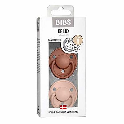Bibs Colour Latex Pacifier - 0-6m - Size 1 - 2pk - Blush/vanilla : Target