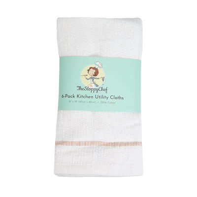 Mainstays 6 Pack Barmop Kitchen Towel White