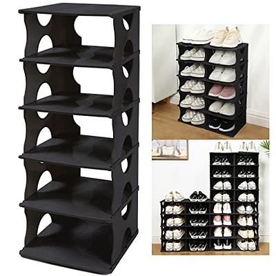 Tajsoon 3-Tier Stackable Shoe Rack Organizer, Adjustable & Expandable Shoe  Storage Shelf for Entryway, Metal Wire Grid with X Shape Fixed Frame, Black  – Built to Order, Made in USA, Custom Furniture –