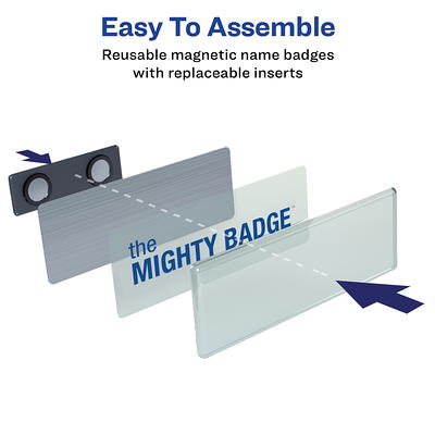 The Mighty Badge by Avery Professional Reusable Name Badge System