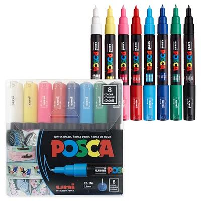 Posca Acrylic Paint Marker Set 16-Color Medium - Meininger Art Supply