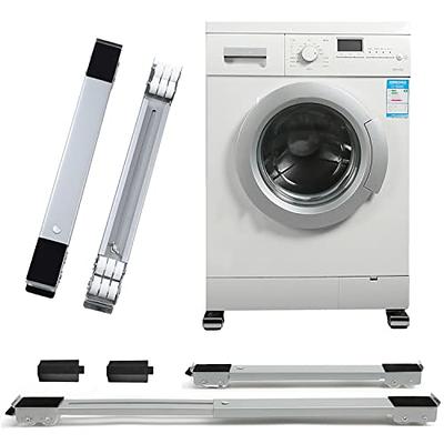 2PC Heavy Duty Appliance Rollers,EWX Fourth Generation Extendable Appliance  Rollers Adjustable Base For Washer and Dryer, Easily Move Washing Machine