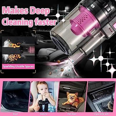 vioview Car Cleaning Detailing Kit Interior Cleaner, 14Pcs Car Cleaning  Supplies with High Power Portable Car Vacuum Cleaner, Detailing Brush Set,  Windshield Cleaner, Pink Car Accessories for Women - Yahoo Shopping