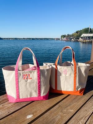 Embroidered Monogram Tote Bags