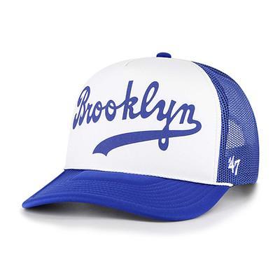 New Era 59FIFTY Los Angeles Dodgers Vintage Script Black White Fitted Hat