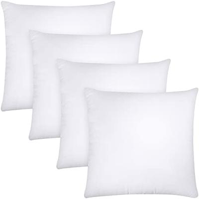 Utopia Bedding Throw Pillows Insert Pack of 2 White - 18 x 18 Inches Bed and 