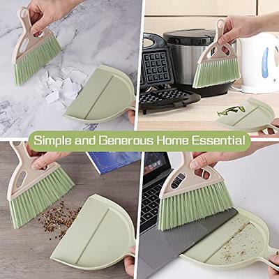 Mini Dustpan and Brush Set Portable Table Top Cleaning Brush and
