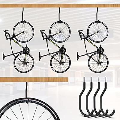 Dorisy 10 Pack Garage Hooks Heavy Duty, Bike Hanger Storage Hooks Rack,  Large Ceiling Bike Hooks for Garage Wall for Hanging Bicycle, Tools, Garden  Hose Cords & More (Black) - Yahoo Shopping