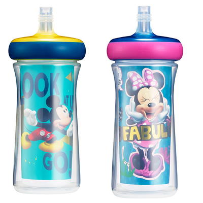 Disney The First Years Mickey Mouse Flip Top Straw Cup - 2pk/9oz