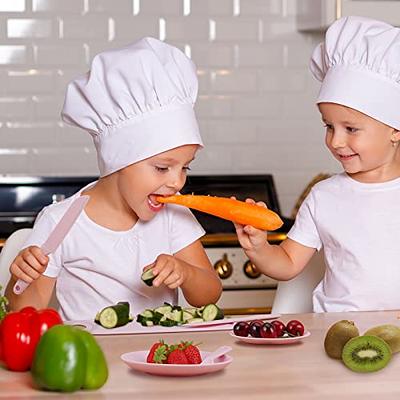 Set of 3 Kitchen Knives for Kids, Non Slip Nylon Kitchen Baking Knife Children Cooking Chef Knives with Safe Serrated Blade for Vegetables, Fruits