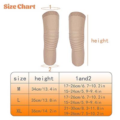 Men Women Thick Wool Leg Warmers Fleece Inner Rheumatic Arthritis Knee  Braces Leggings Ski Cycling Running Leg Sleeves, Black/Plush Pad, One Size  : : Fashion