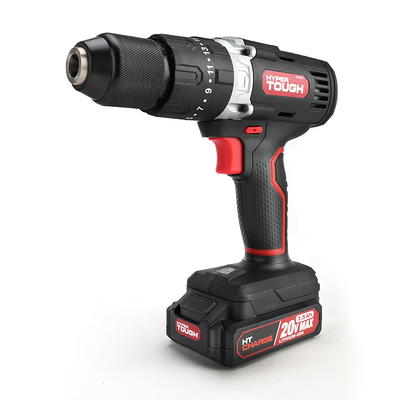 Hyper Tough 20V Max Lithium Ion Cordless Hammer Drill 1 2 inch