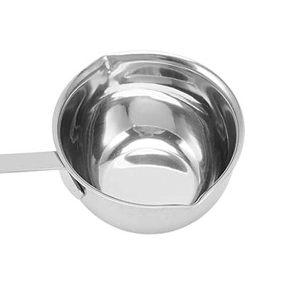 Milk Warmer Pot Cool Handle Stainless Steel Small Pot for Gas Electric  Stove (150ML)