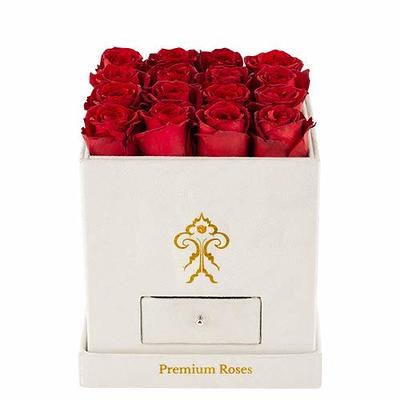 Pick Your Own Delivery Date | 50 Orange Roses Bulk Fresh Flowers | Designed by Arabella Bouquets | Farm Fresh Cut Flowers, Gifts for Birthday