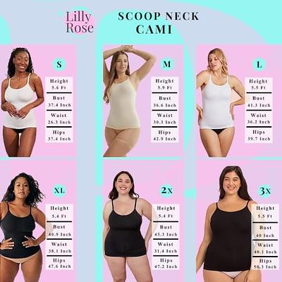 LILLY ROSE Womens Tank Tops Shapewear - Body Shaper - Compression Camisole  (White, Small) - Yahoo Shopping