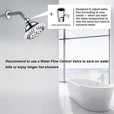 BRIGHT SHOWERS High Pressure 9-Function Rain Shower Head, Luxury