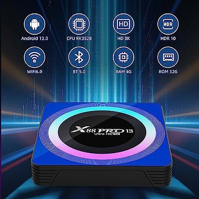 Android 13.0 TV Box 4GB RAM 64GB ROM，TV Box Android con RK3528