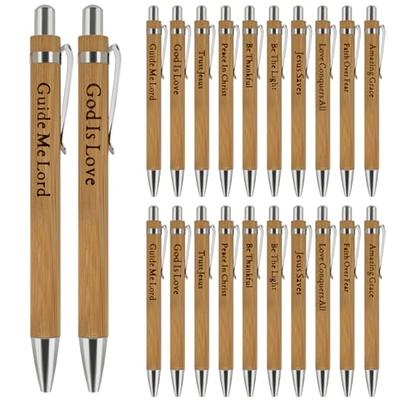 Trinity Trove Scripture Pens - Bible Pen Set - Christian Gifts for Men &  Women - Christian Ink Pens With Inspirational Messages - Quality  Non-Smudging Black Ink - Natural Bamboo (20) - Yahoo Shopping