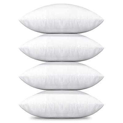 Calibrate Timing 4 Packs 18 x 18 Pillow Inserts, Hypoallergenic 18 inches  Square Cushion Pillow Filler, Decorative Couch Pillows Stuffer