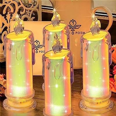BEICHI 12-Pack Timer Tea Lights Candles Battery Operated, LED Tea