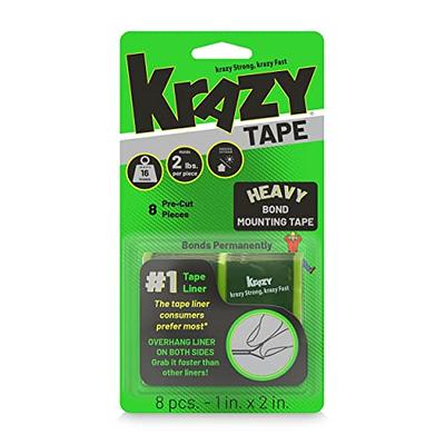  4 Rolls Double Sided Heavy Duty Tapes, Clear Two Sided Mounting  Adhesive Tape Heavy Duty, Removable/Waterproof/Washable Picture Hanging Strips  Poster Tape for Walls, Total 40 FT : Office Products