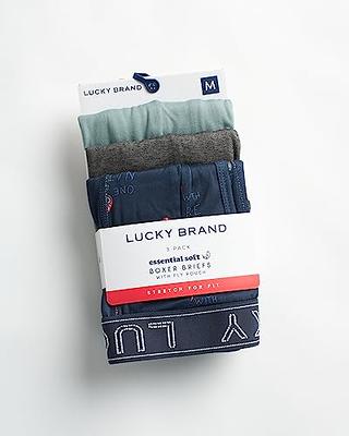 Lucky Brand Men's Underwear - Super Soft Casual Stretch Boxer Briefs (3  Pack), Size Medium, Dark Grey/Print/Sage - Yahoo Shopping